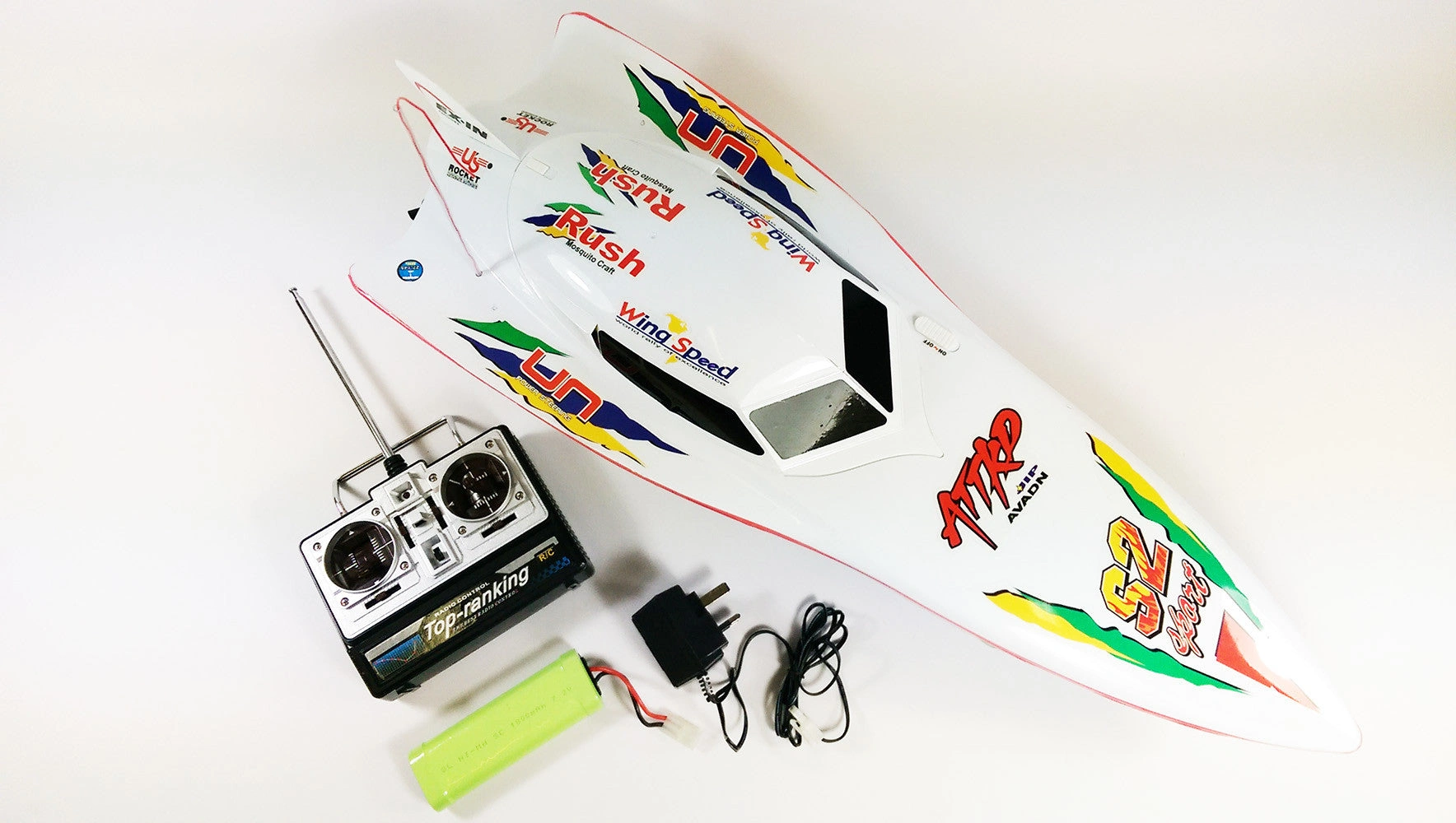 Syma White Stealth RC Speed Boat Thrills & Racing Fun